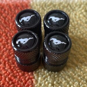 Mustang Pony Logo Valve Stem Covers